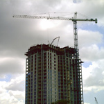 Tower Cranes Building High