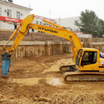 Excavation works with Hyundai